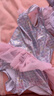 佑游儿童泳衣女孩泡温泉泳衣小童婴幼儿连体游泳三件套31605美人鱼XL 实拍图