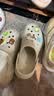 卡骆驰（CROCS）檀健次同款经典泡芙洞洞鞋百舒适男沙滩鞋女鞋休闲鞋|207521 骨白色-2Y2(含智必星) 37 (230mm) 38 实拍图