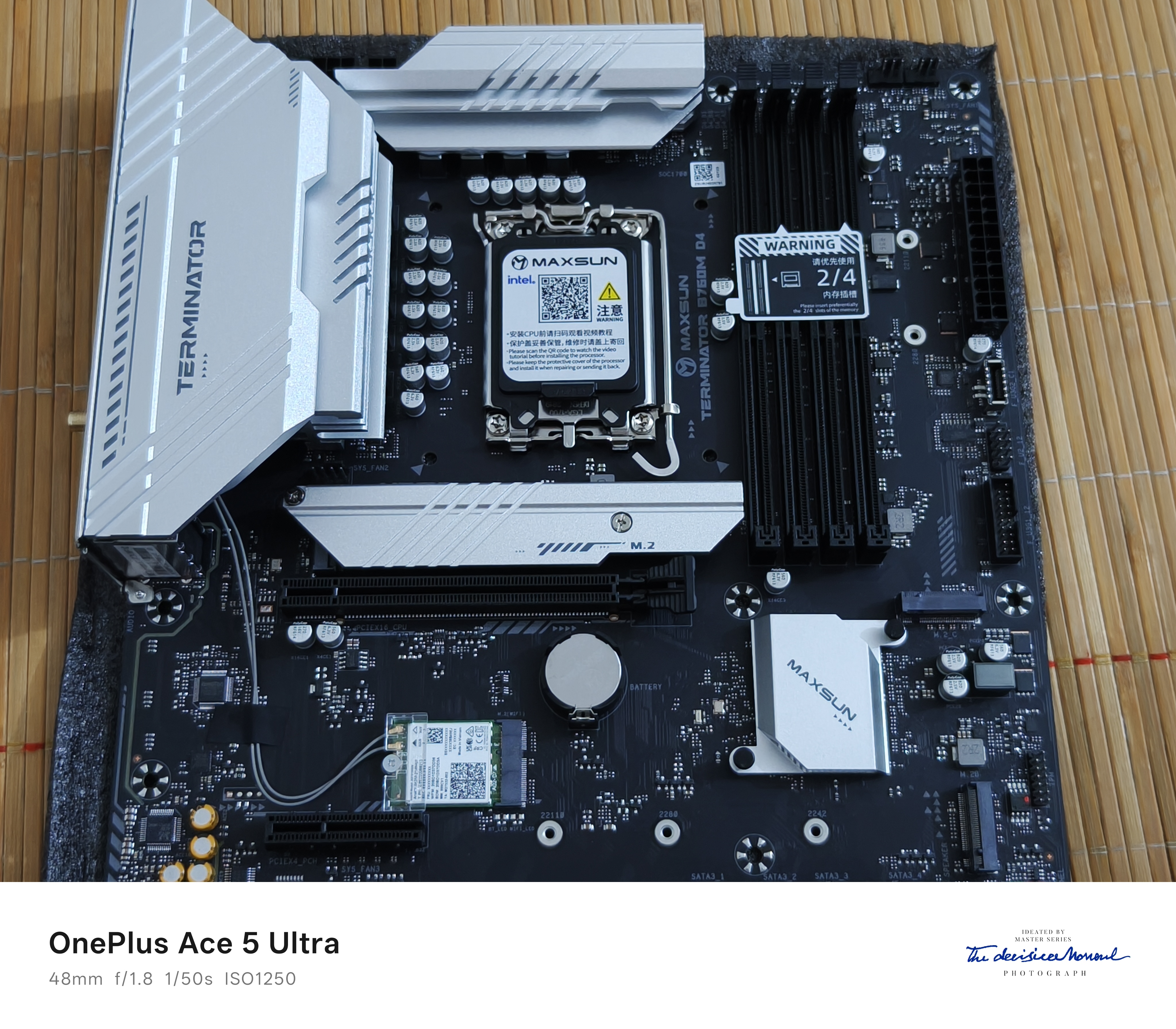 铭瑄（MAXSUN）MS-终结者 B760M D4 WIFI V2 支持DDR4 CPU 12600KF/13490F/14600KF（Intel B760/LGA 1700） 实拍图