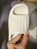 名创优品（MINISO）拖鞋男女家居情侣家用舒适浴室防滑防臭四季拖鞋 珍珠白 40-41 实拍图