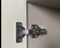 悍高（HIGOLD）二段力铰链柜门铰链合页304不锈钢阻尼缓冲橱柜液压阻尼铰链 （单只）304二段力固装全盖（直臂) 实拍图