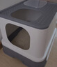 华元宠具（hoopet）猫砂盆全封闭式防外溅带砂特防臭大号猫沙盆猫屎盆猫厕所猫咪用品 实拍图