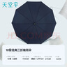 天堂伞 防晒晴雨伞三折 晴雨伞加大加固防晒晴雨两用经典商务 藏青 实拍图