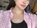 VLIFE刘亦菲同款方块吊坠项链女2026新款轻奢小众高级感锁骨链生日礼物 方块吊坠项链 【金色】 实拍图