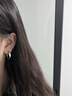 VLIFE耳钉女素圈2026年新款高级感圈圈耳环女百搭耳圈女耳饰女 S925银针耳圈 一对装 实拍图
