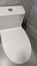 九牧（JOMOO）马桶家用一级水效防臭卫浴虹吸式马桶坐便器大冲力抗菌卫生间坐厕 镇店热卖【升级无棱】11370 400坑距(2515城包安装) 实拍图