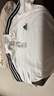 adidas纯棉休闲百搭三条纹针织运动圆领短袖T恤上衣男夏阿迪达斯 白/黑色   XL 实拍图