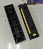 百舸（BAIGE）停车位挡车器 车库限位器 倒车定位器止退器 三黄标准款 橡塑款 一对装 60*16*10 CW283288 实拍图