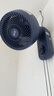 先科（SAST）免打孔厨房风扇壁挂电风扇挂壁式厕所壁扇循环扇家用挂墙卫生间遥控电扇浴室用墙壁摇头洗手间挂扇 蓝色机械款 实拍图