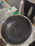 康巴赫炒锅不粘锅316L不锈钢炒菜锅32cm蜂窝平底煎炒锅电磁炉燃气灶通用 实拍图