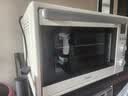 美的（Midea）35L家用多功能烘焙电烤箱 双层玻璃门/精准控温/热风烘烤/搪瓷内胆 PT3530W-D 实拍图