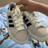 adidas 面包鞋 GRAND COURT BASE 00s休闲板鞋平底鞋男女阿迪达斯   奇迹矾土棕/黑色/汉玉白   40 实拍图
