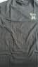 名创优品（MINISO）220G短袖t恤男重磅纯棉上衣休闲宽松夏季百搭半袖潮 黑 2XL 实拍图