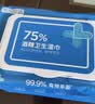 京东京造 75%酒精湿巾80片*3包+便携10包*10片 湿纸巾 实拍图