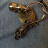 黄铜钥匙扣朱砂空心葫芦貔貅创意汽车挂件包挂饰个性吉祥吊坠礼物 咬钱貔貅+五帝钱+空心葫芦【鼠】+铜扣【朱砂】 实拍图