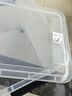 禧天龙塑料透明收纳箱加厚衣物玩具整理箱大号55升 1个装 带轮 实拍图
