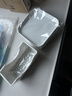 家の物语（KATEI STORY）日本家用吐骨碟餐桌垃圾渣盘桌面食品级小吃零食水果盘套装分餐盘 8个碟子+收碟篮 实拍图