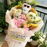 京东鲜花黄油小熊玩偶花束生日礼物女生送女友闺蜜儿童同学毕业礼物永生花 实拍图