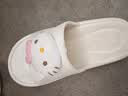 名创优品拖鞋女家居踩屎感室内鞋新款可爱四季拖鞋  凯蒂猫白 36-37 实拍图