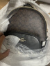 蔻驰（COACH）【品牌直供】女士COURT中号双肩包深棕色老花配黑色CZ176礼物 实拍图