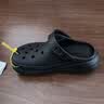 卡骆驰（CROCS）男女泡芙洞洞鞋户外休闲时尚厚底一脚蹬沙滩鞋 207521-001 38-39 实拍图