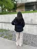 波司登（BOSIDENG）反季羽绒服【小蛮腰】90绒商场同款女90绒可脱卸帽显瘦保暖外套 黑色|8056 XS 155/80A 体重约100斤以内 实拍图