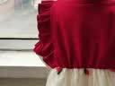 心楠女童衣服夏季秋薄款女宝宝一周岁礼服中式百天蓬蓬裙公主裙满月服 红色蝴蝶裙纱裙 90 码 实拍图