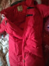 鸭鸭（YAYA）【设计师款】2024年新款羽绒服女过膝长款极寒加厚保暖真毛领外套 大红色 L 165 实拍图