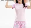 李宁（LI-NING）儿童泳衣女童分体青少年透气温泉游泳衣7112 粉色 160 实拍图