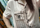维多利亚的秘密（Victoria's Secret）维密 杨幂同款 水光绸提花家居服舒适丝滑短袖睡衣套装女 晒单实拍图