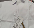 罗蒙（ROMON）男士短袖衬衫弹力抗皱商务职业正装休闲白色衬衣灰色3XL 实拍图