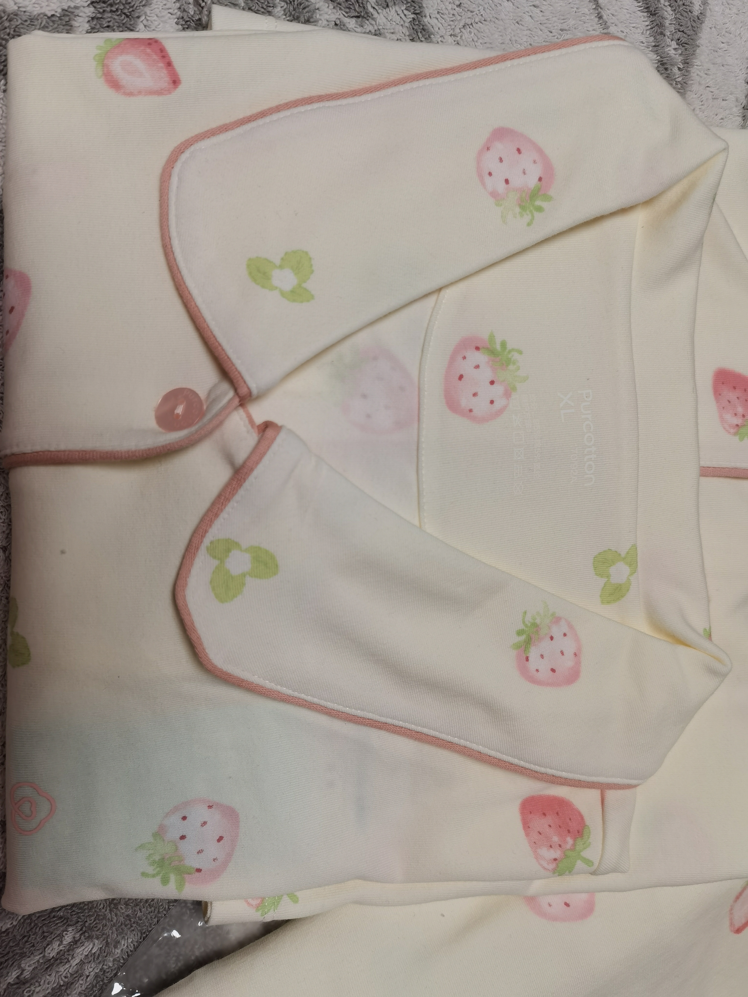 全棉时代【7A抗菌软弹针织】男女士睡衣纯棉柔软防螨可外穿甜点家居服套装 实拍图