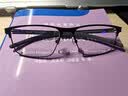 依视路（ESSILOR） 新款商务男镜架时尚镜框女配依视路镜片近视定制眼镜网上配镜 来架加工 镜框+依视路A4防蓝光1.60现片 实拍图