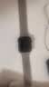 MSSM适用苹果手表表带apple watch S12/S11硅胶磁吸表带iwatch Ultra4/s10/se3荔枝纹运动表带 奶茶色 实拍图
