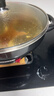 多星山东多星锅专卖电煎锅家用304食品级不锈钢电饼铛多功能家用电锅不锈钢煎锅 五代35cm黑色【304不锈钢】 实拍图