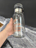 【送杯套】大容量加厚玻璃杯子便携杯茶水分离带杯套泡茶水杯 透明 1000ml吨吨桶 1只装 实拍图