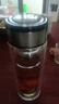 【京东物流配送】高硼硅双层玻璃杯大容量泡茶杯水杯子茶水分离杯 【双层加厚】茶杯350ml1只 实拍图