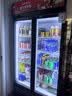 新飞 （Frestec）展示柜冷藏保鲜柜酒水饮料冰柜双开门冷藏柜酒店冷藏保鲜柜超市直冷玻璃门风冷无霜冰箱立式冷柜 小双门黑红588L【直冷省电】【店长推荐】 实拍图