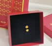 中国黄金（CHINA GOLD）18K金玫瑰花耳钉女款花朵直针款耳饰品情人节生日礼物送女友爱人 18K玫瑰花耳钉 实拍图