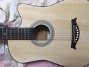 维卡斯（WEIKASI）民谣吉他初学者木吉他单板新手入门练习琴guitar吉它学生男女乐器 38英寸原木色+礼包【初学推荐】 实拍图