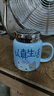 几物森林 陶瓷马克杯喝水杯子咖啡杯情侣杯早餐杯茶杯男女 认真生活蓝色 实拍图