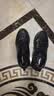 斯凯奇（Skechers）男士运动皮鞋软底足弓支撑运动鞋系带绅士商务鞋 BLK黑色 45 实拍图
