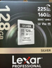 雷克沙（Lexar）128GB SD存储卡 U3 V30 佳能索尼富士尼康相机高速SD卡 读225MB/s 写160MB/s 4K超清录制 SD银卡 实拍图
