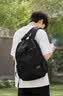 JEEP双肩包男大容量休闲背包女高中大学生书包轻便通勤电脑包旅行包 黑色【35L大容量+多隔层】 实拍图