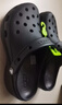 卡骆驰（CROCS）白鹿同款云朵洞洞鞋|206750 黑色-001 37/38(240mm) 实拍图