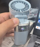 得力手持小风扇挂脖长续航折叠便捷USB充电涡轮高速新风道轻音节能降温神器办公室学生宿舍户外-LK140 实拍图