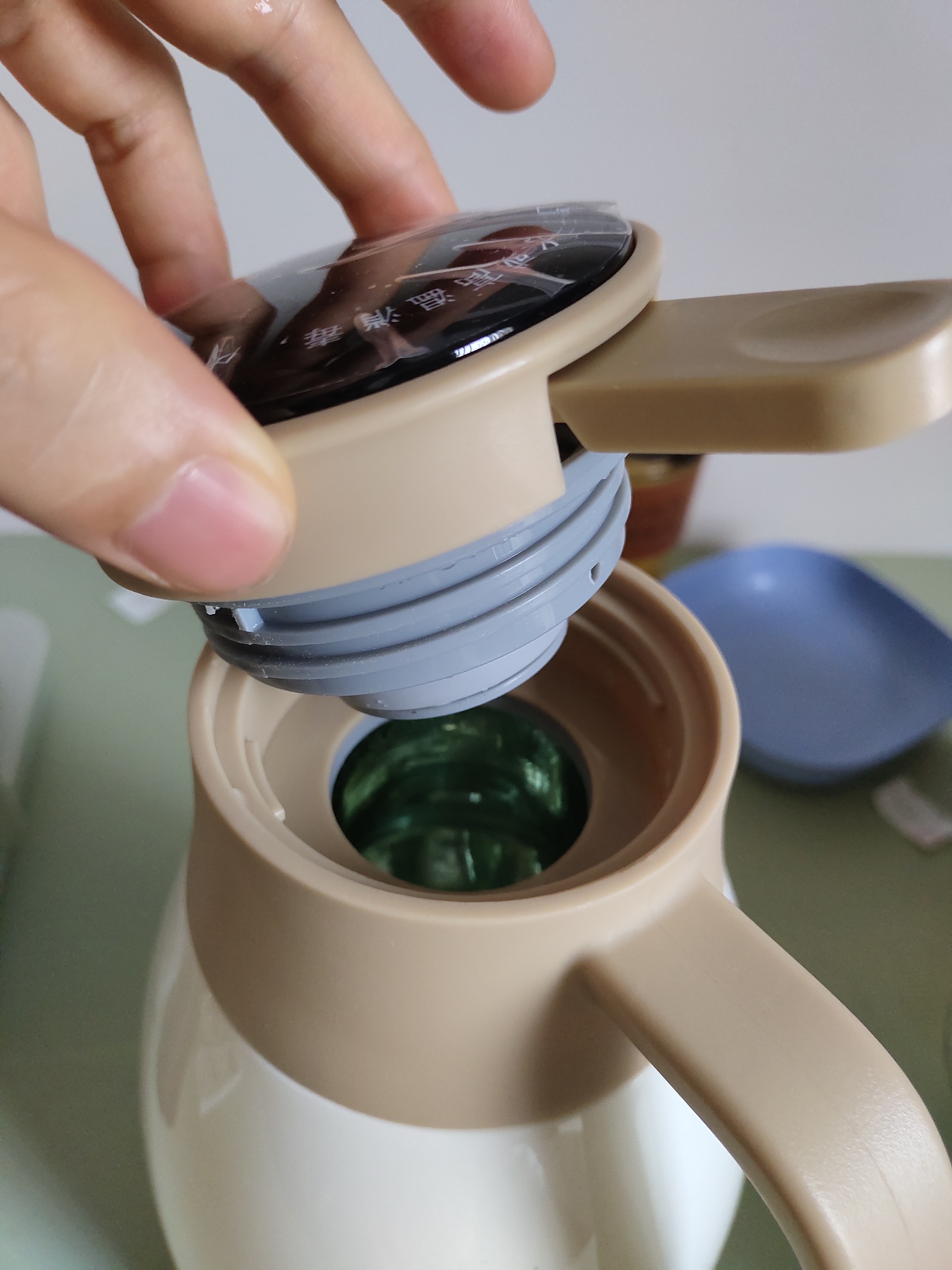 【好评1w+】保温壶伴手礼水壶家用玻璃暖壶办公智能数显保温杯子 冷咖色【智能数显款】1.6L 实拍图