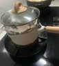 卡罗特麦饭石小奶锅宝宝辅食锅婴儿煎煮一体锅不粘钛锅家用泡面18cm套装 实拍图