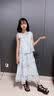 女童连衣裙夏季2026新款儿童夏装蛋糕裙套装女大童公主裙子两件套 蓝色套装【上衣+半身裙】 140 实拍图