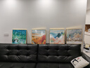 艺环宇四景逸情餐厅装饰画奶油风沙发背景墙组合画唯美风景客厅新款挂画 实拍图